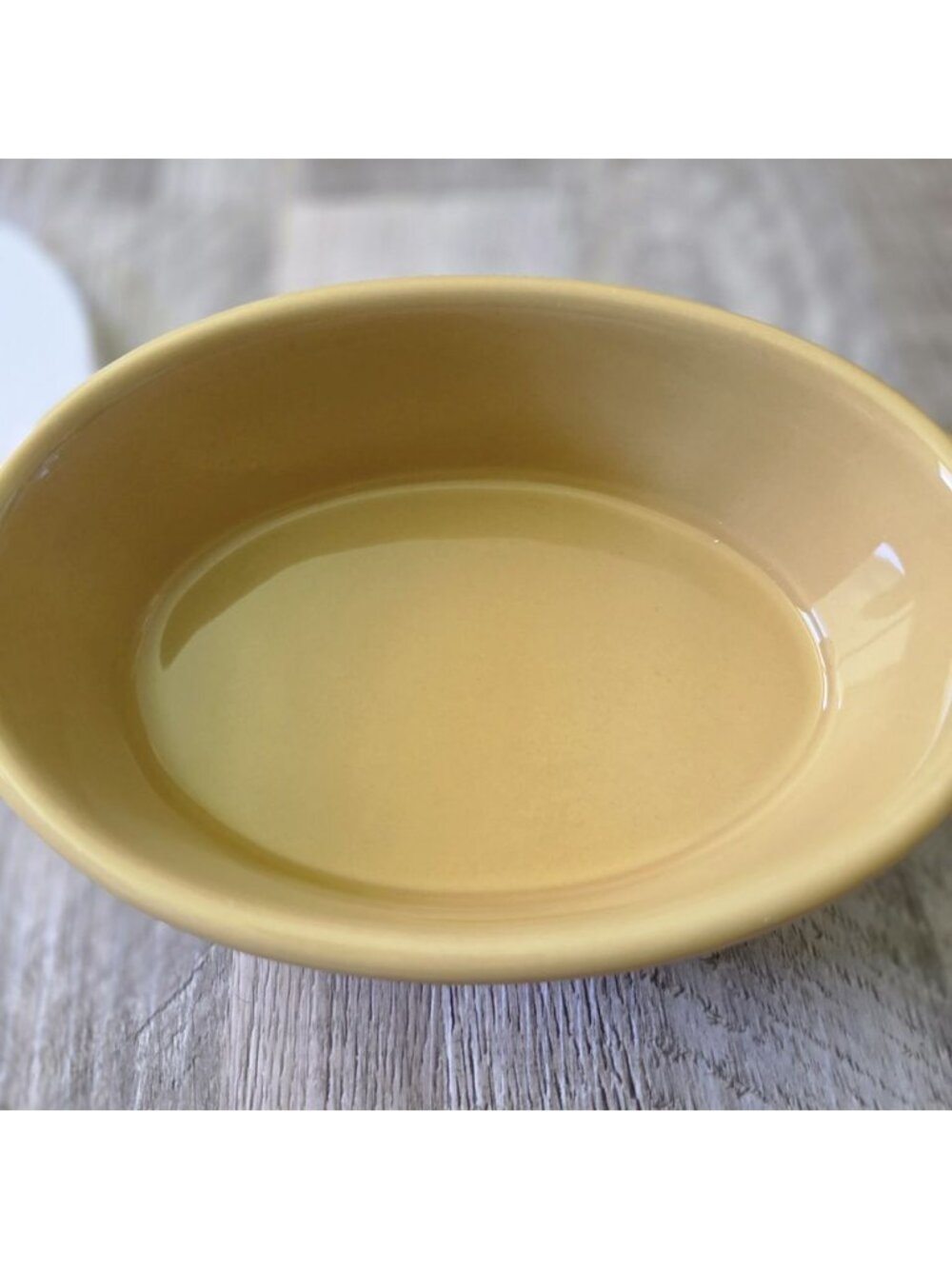 Temp-Tations Fruit Basket Yellow Ceramic Oval Casserole Baking Dish 0.6 QT Lid - Picture 6 of 15